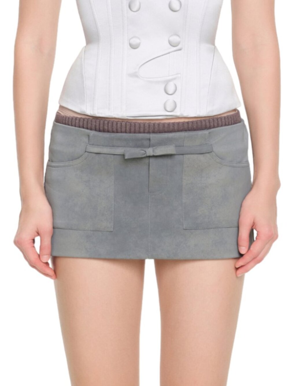 NWT Lsoul Grey Ron Skirt